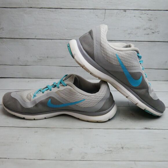 Nike Flex Trainer 6 Womens Sz 8 Blue Gray TR6 Running Shoes Sneakers 831217-002 - Picture 8 of 10